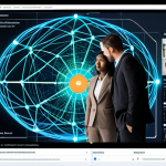 **

A diverse team of professionals collaborating around a holographic display of interconnected data nodes, symbolizing a knowledge management system. The display highlights AI-driven automatic categorization, personalized search results, and a clean, intuitive user interface. Emphasize user satisfaction and efficient information access. Consider using a color palette that evokes innovation and clarity, like blues, greens, and whites.

**