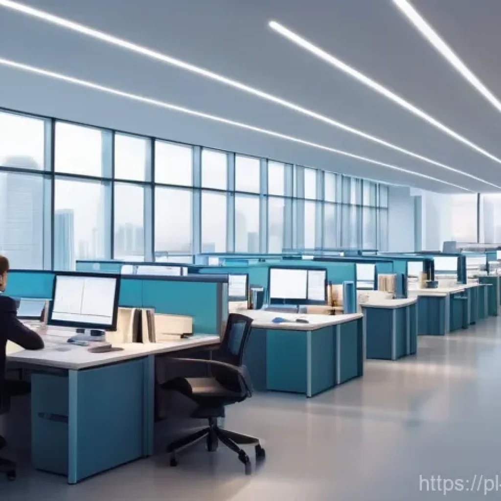 비즈니스 성과와 지식 구조화의 관계 - Knowledge as a Living Organism within a Company**
    "A vibrant, high-angle wide shot of a modern, ...