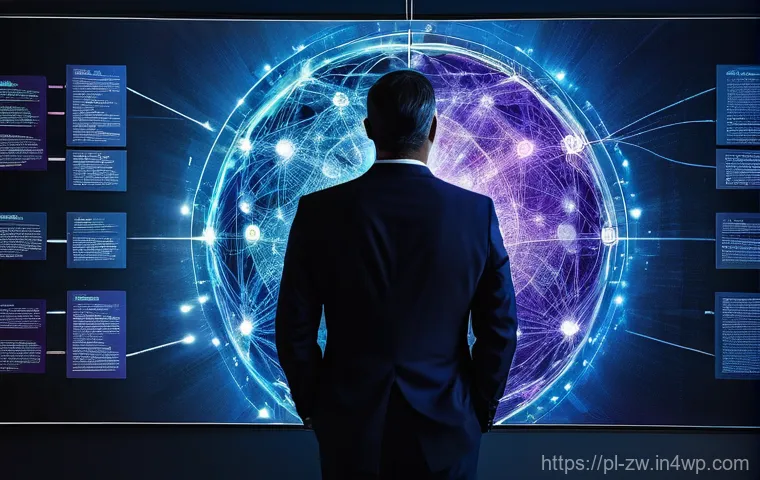 지식 관리 시스템의 발전 방향 - **Prompt:** A dynamic, multicultural team of four professionals (two men, two women, all dressed in ...