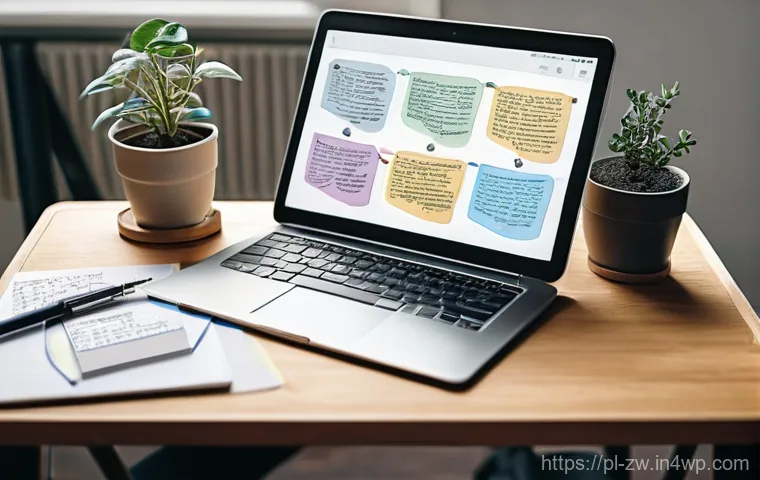 지식 구조화 시스템의 실행 계획 수립 - **Prompt:** A dynamic, split-scene image showcasing the transformation from digital chaos to organiz...