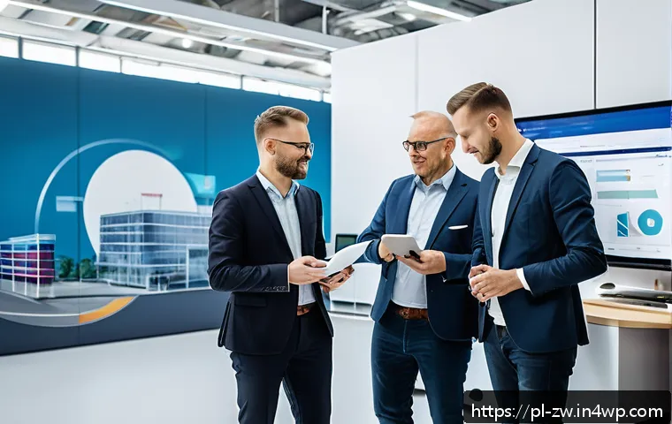 지식 경제에서의 경쟁 우위 확보 전략 - A modern Polish industrial innovation hub in Silesia region, showcasing a diverse team of profession...