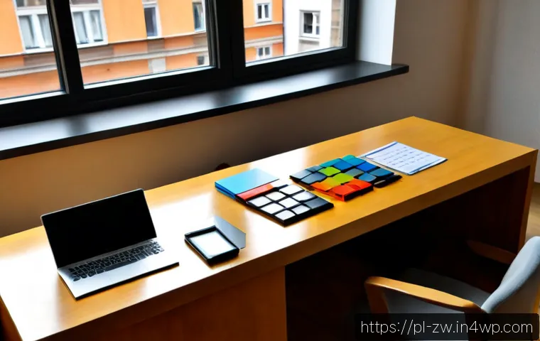 구조화된 지식 데이터베이스 구축 기법 - Photorealistic modern office in Warsaw, Poland, a Polish data specialist organizing color-coded blan...